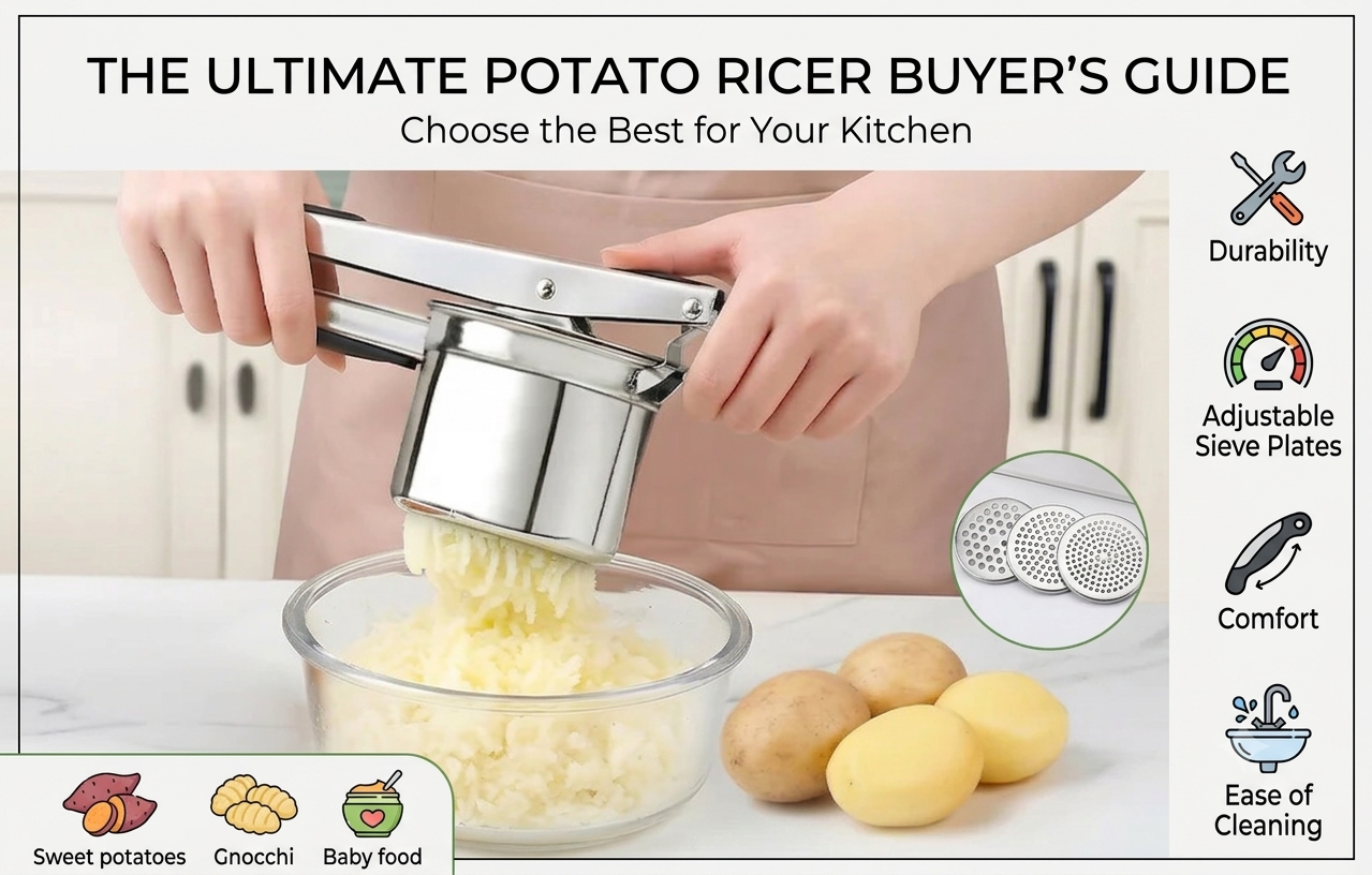Potato Ricer Buyer's Guide: How to Choose the Potato Ricer That's Right for You