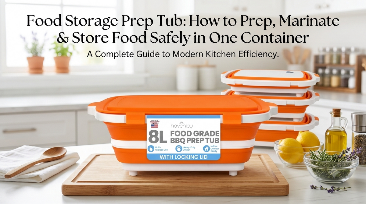 Food Storage Prep Tub: How to Prep, Marinate & Store Food Safely in One Container